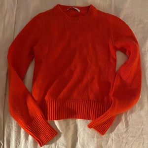 Prada orange cashmere sweater size 40
